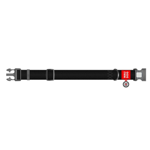 Waudog Collar Waterproof Negro, Hebilla Fastex de Plástico + Placa QR - Imagen 5