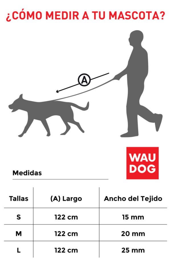 Waudog Correa Rosa Brilla en la Oscuridad - Imagen 2