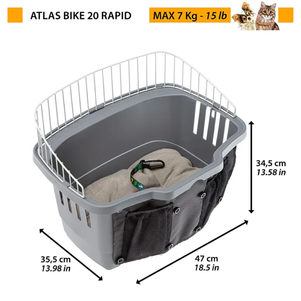 Ferplast Canasta Atlas Bike 20 Rapid - Imagen 3