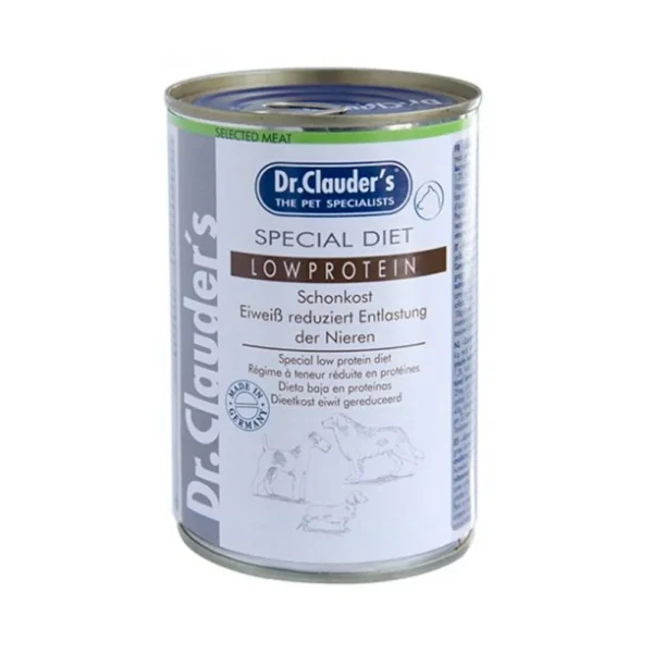 Dr. Clauder’s Special Diet Low Protein – Lata 400gr – Pet Experience