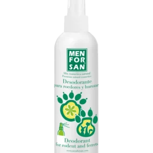 Menforsan Desodorante para Roedores, Conejos y Hurones con Aroma Talco – 125ml