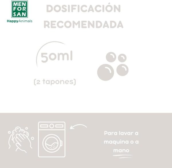 Menforsan Detergente para Ropa y Cama de Mascotas – 1L - Imagen 4