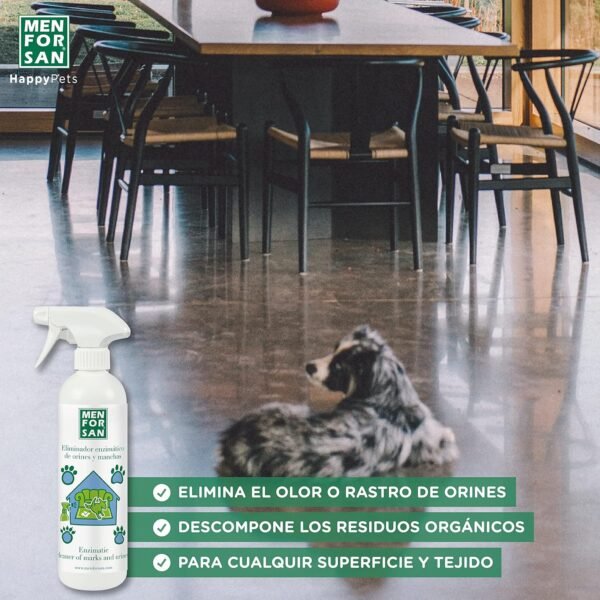 Menforsan Eliminador Enzimático de Orines y Manchas – 500ml - Imagen 2