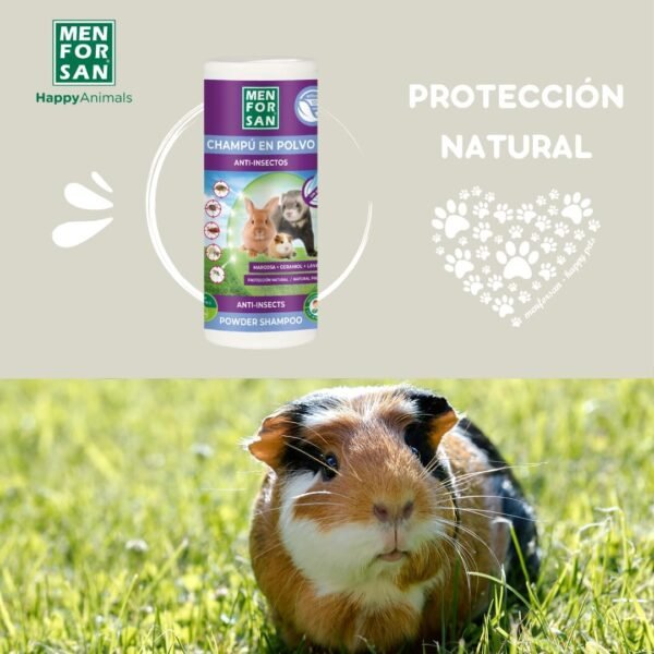 Menforsan Shampoo Anti-Insectos en Polvo para Roedores, Conejos y Hurones – 250gr - Imagen 6