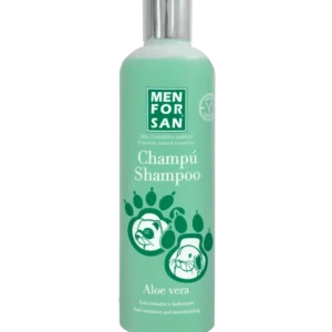 Menforsan Shampoo Calmante y Cicatrizante con Aloe Vera para Roedores, Conejos y Hurones – 300ml