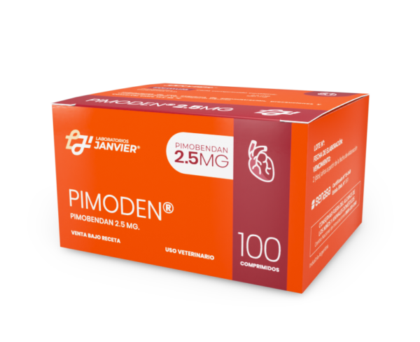 Pimoden (Pimobendán) 2.5mg – Caja x 100 Comp