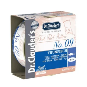 Dr. Clauder's Best Filet Kitten N°9 Atún – Lata 70gr