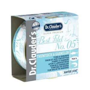 Dr. Clauder's Best Filet N°5 Atún & Langostinos – Lata 70gr