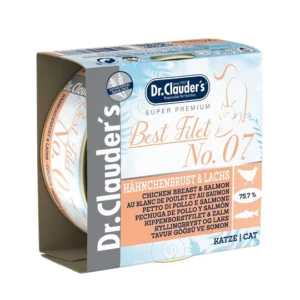 Dr. Clauder's Best Filet N°7 Pechuga de Pollo & Salmón – Lata 70gr