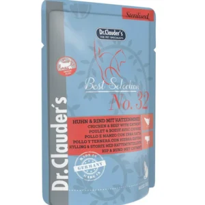 Dr. Clauder's Best Selection N°32 Sterilised Pollo & Ternera con Catnip (Hierba Gatera) – 85gr