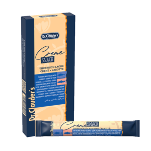 Dr. Clauder's Creme Snack Atún y Salmón con Zanahoria – Caja x 6 sticks