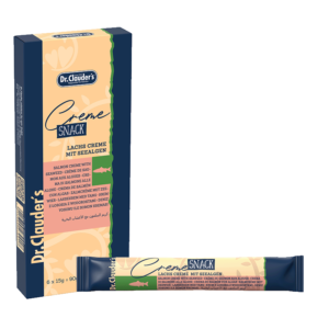 Dr. Clauder's Creme Snack Salmón con Algas – Caja x 6 sticks