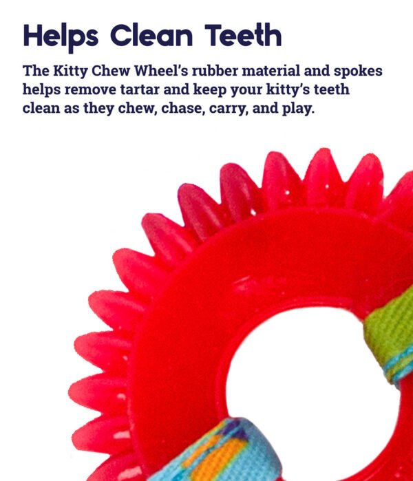 Petstages Juguete Dental Masticable Kitty Chew Wheel - Imagen 4