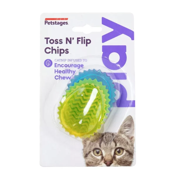 Petstages Juguete Dental Masticable Toss N' Flip Chips - Imagen 2