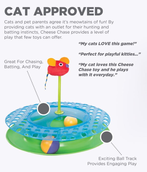Petstages Juguete Interactivo Cheese Chase - Imagen 4
