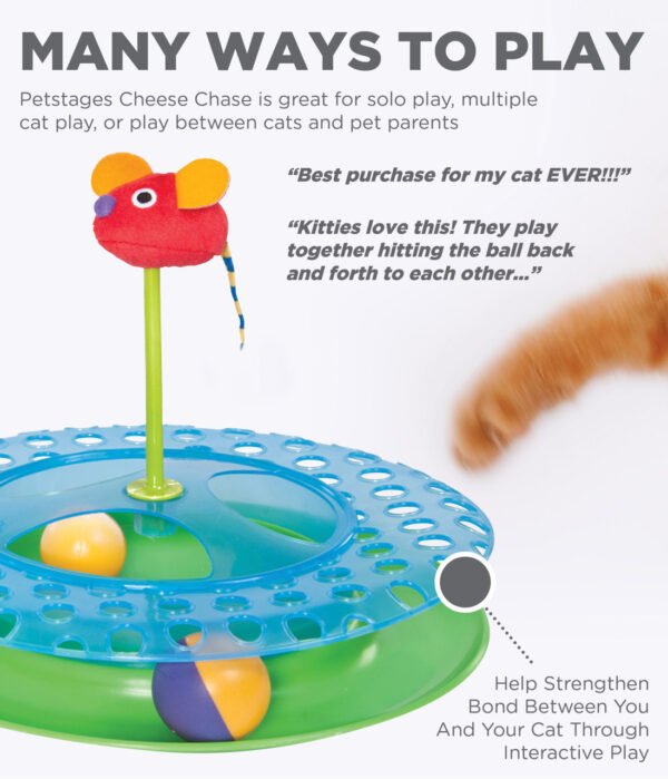Petstages Juguete Interactivo Cheese Chase - Imagen 5