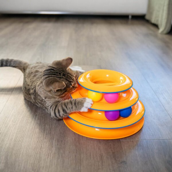 Petstages Juguete Interactivo Tower of Tracks - Imagen 2