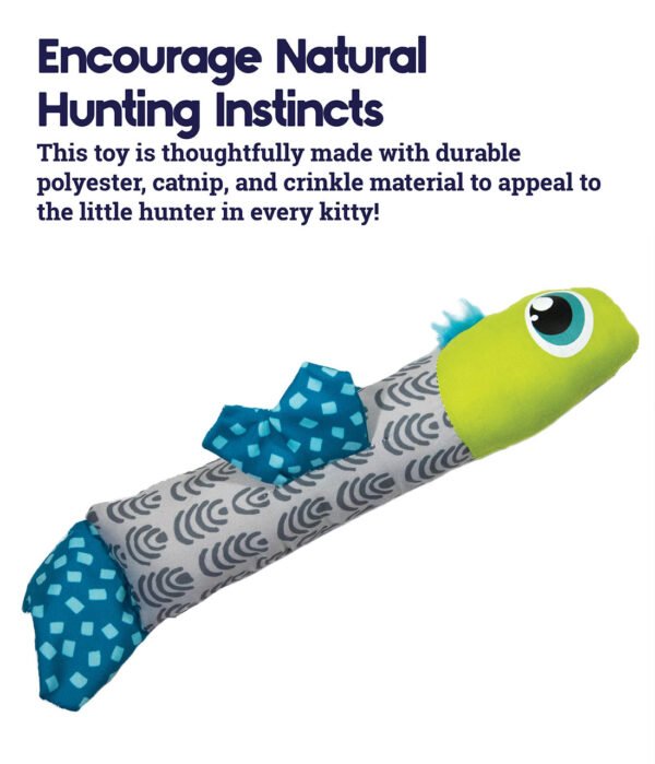 Petstages Juguete Masticable Catnip Crunch Fish - Imagen 3