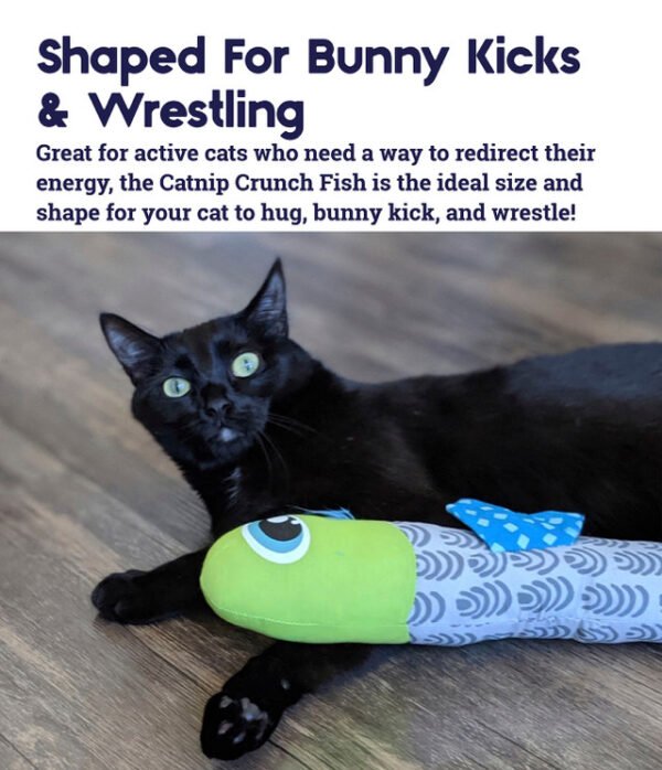 Petstages Juguete Masticable Catnip Crunch Fish - Imagen 4