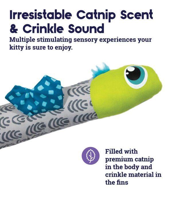 Petstages Juguete Masticable Catnip Crunch Fish - Imagen 5