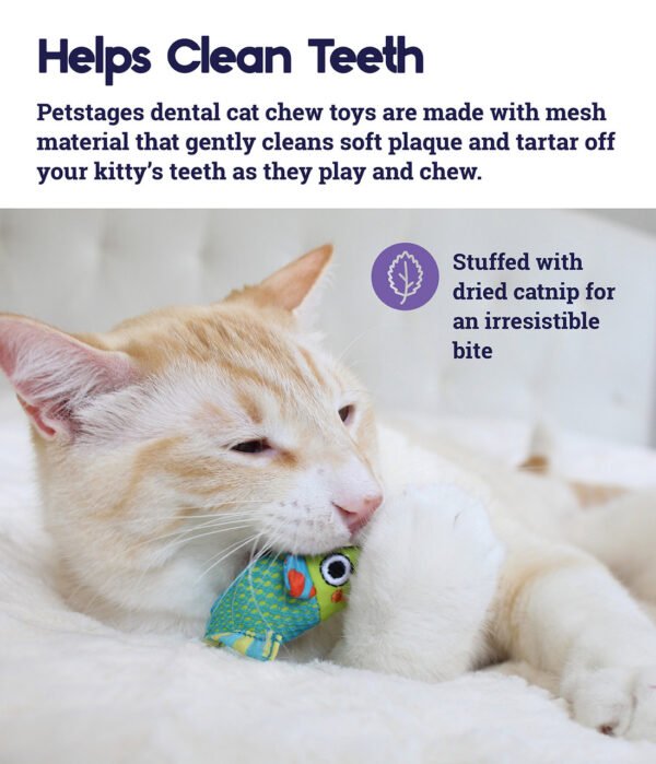 Petstages Juguete Masticable Catnip Dental Health Chew Mice – 2 Pack - Imagen 4