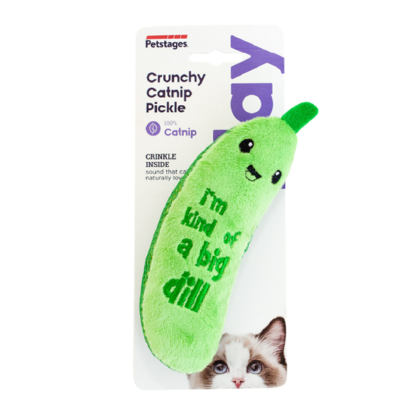 Petstages Juguete Masticable Crunchy Pickle Kicker - Imagen 2