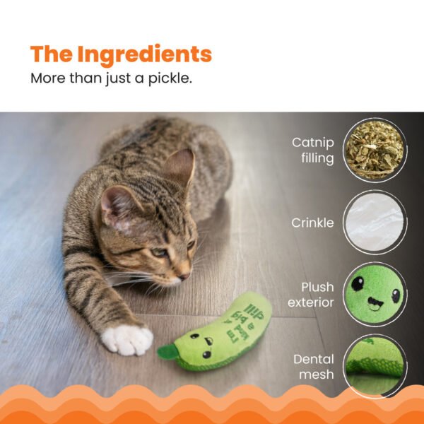 Petstages Juguete Masticable Crunchy Pickle Kicker - Imagen 4