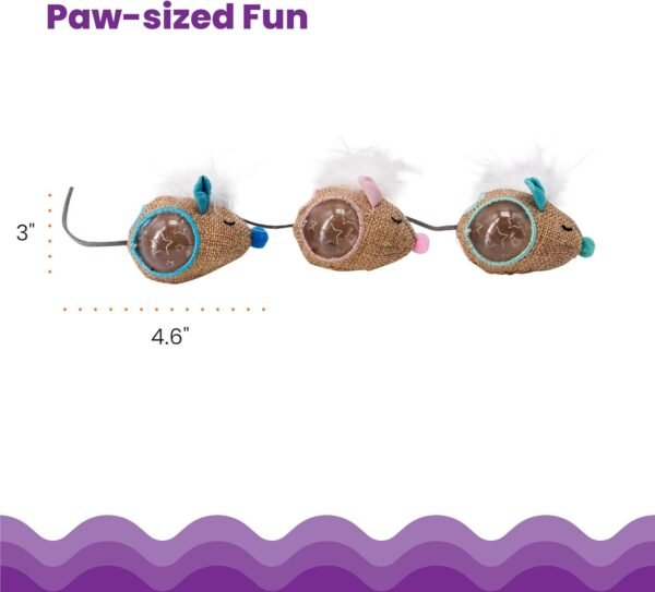 Petstages Juguete Mousin Around Hide 'N Treat – 3 Pack - Imagen 6