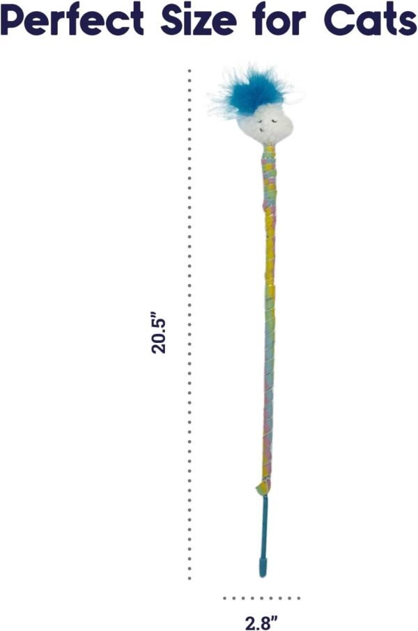 Petstages Juguete Rainbow Cloud Teaser Wand - Imagen 6