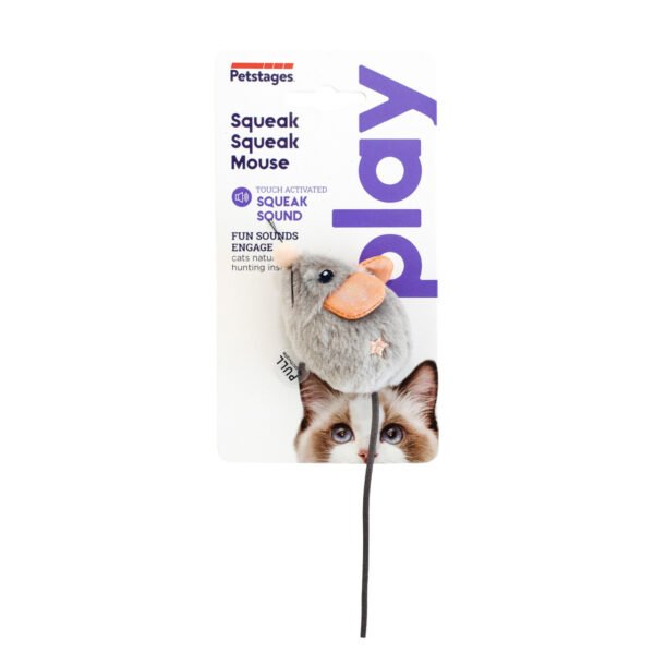 Petstages Juguete Squeak Squeak Mouse Plush - Imagen 2
