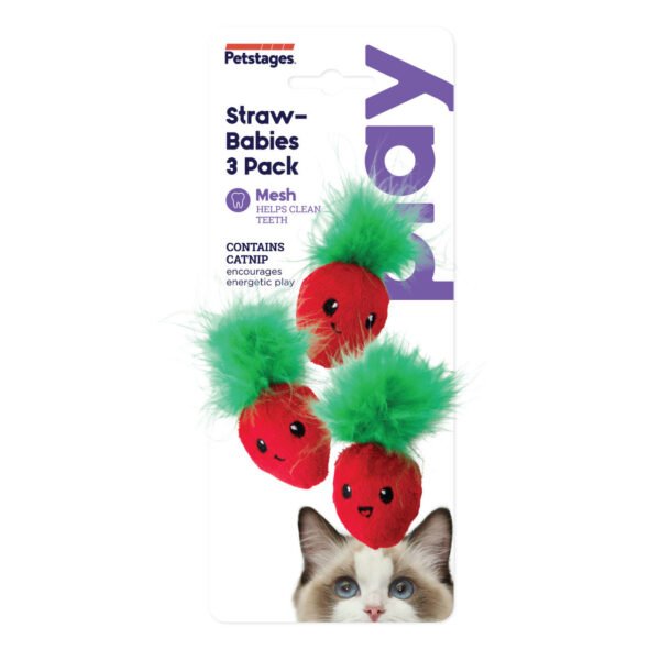 Petstages Juguete Strawbabies – 3 Pack - Imagen 2