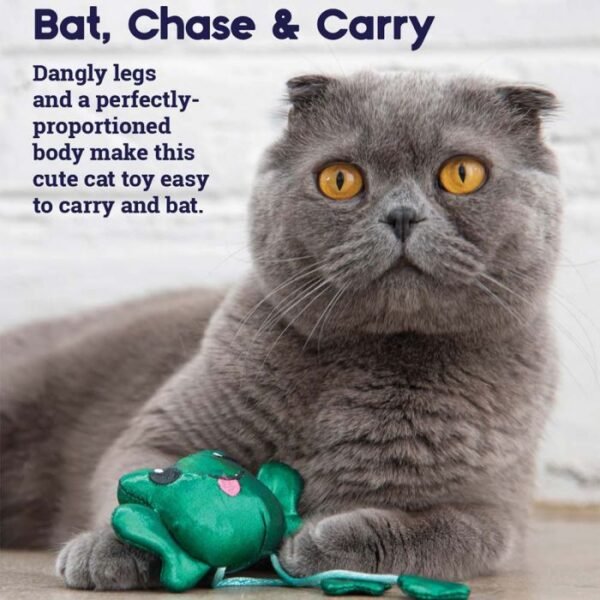 Petstages Juguete Toss 'N Dangle Frog - Imagen 3