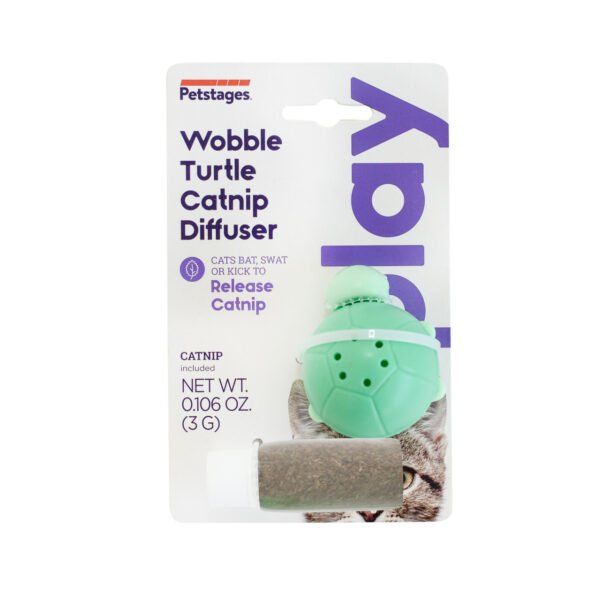 Petstages Juguete Wobble Turtle Catnip Diffuser - Imagen 2