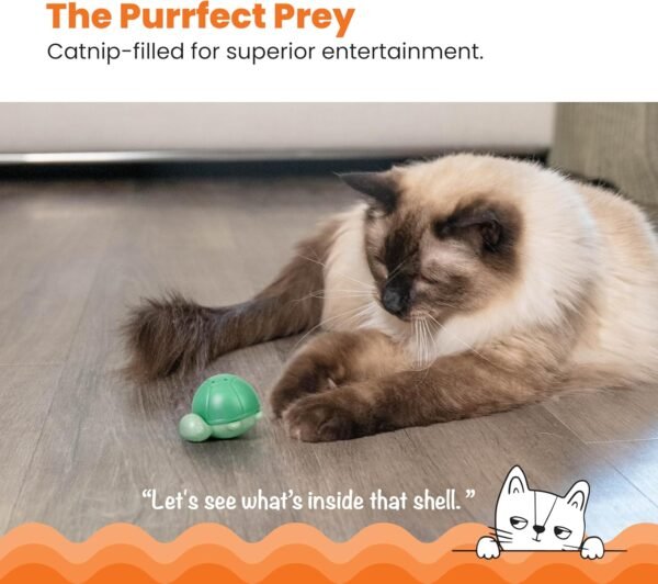 Petstages Juguete Wobble Turtle Catnip Diffuser - Imagen 3