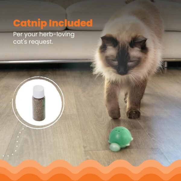 Petstages Juguete Wobble Turtle Catnip Diffuser - Imagen 4