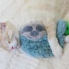 Petstages Peluche Purr Pillow Snoozin Sloth - Imagen 2