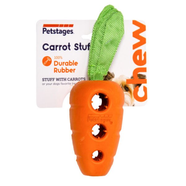 Petstages Juguete Masticable Carrot Stuffer - Imagen 2