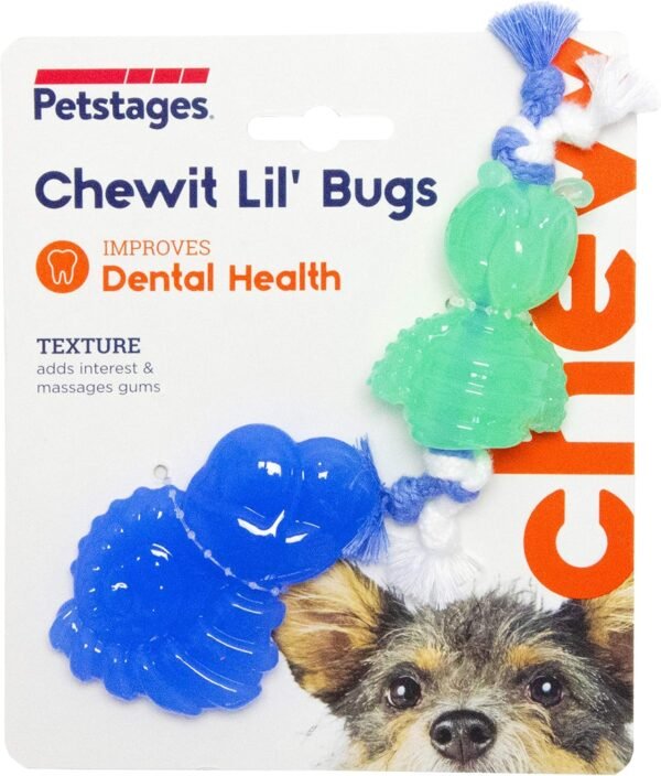 Petstages Juguete Masticable Chewit Lil' Bugs – 2 Pack - Imagen 2