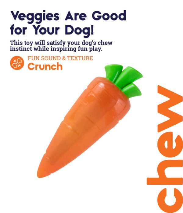 Petstages Juguete Masticable Crunch Veggies - Imagen 3