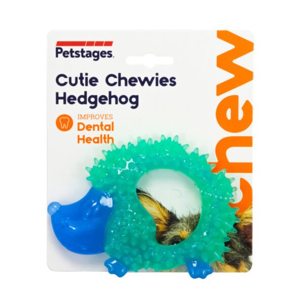 Petstages Juguete Masticable Cutie Chewies Hedgehog Blue - Imagen 2