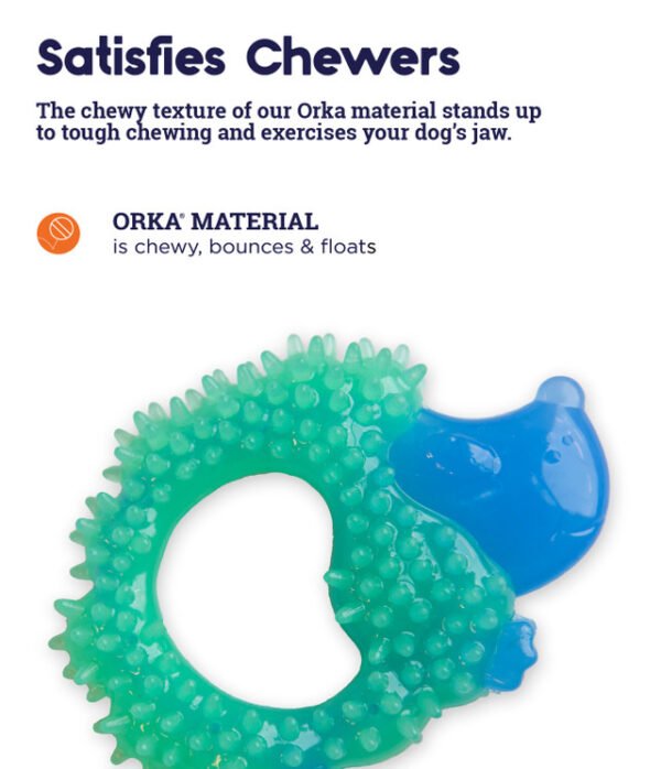 Petstages Juguete Masticable Cutie Chewies Hedgehog Blue - Imagen 5