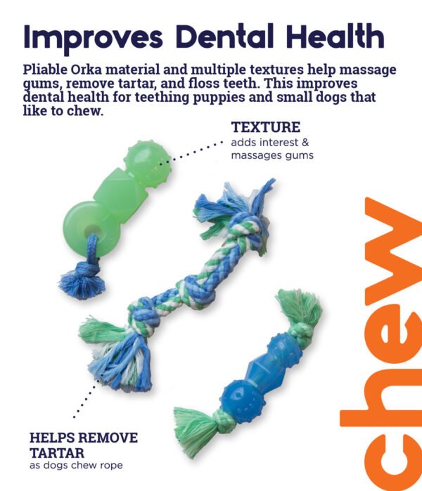 Petstages Juguete Masticable Mini Dentachew – 3 Pack - Imagen 5
