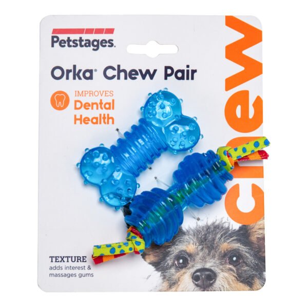 Petstages Juguete Masticable Orka Chew Pair Mini - Imagen 2