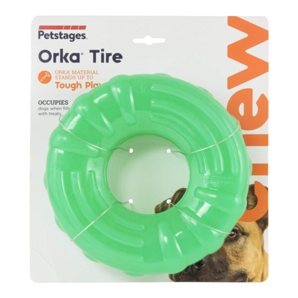 Petstages Juguete Masticable Orka Tire Green - Imagen 2