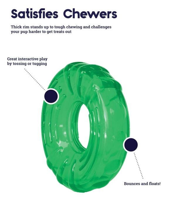 Petstages Juguete Masticable Orka Tire Green - Imagen 4