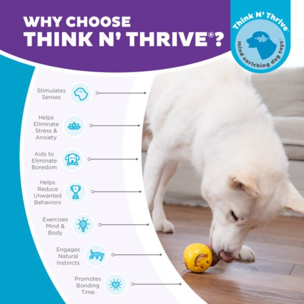 Planet Dog Juguete Interactivo Orbee Tuff Nooks Happiness Yellow (compatible con Snoop) - Imagen 6