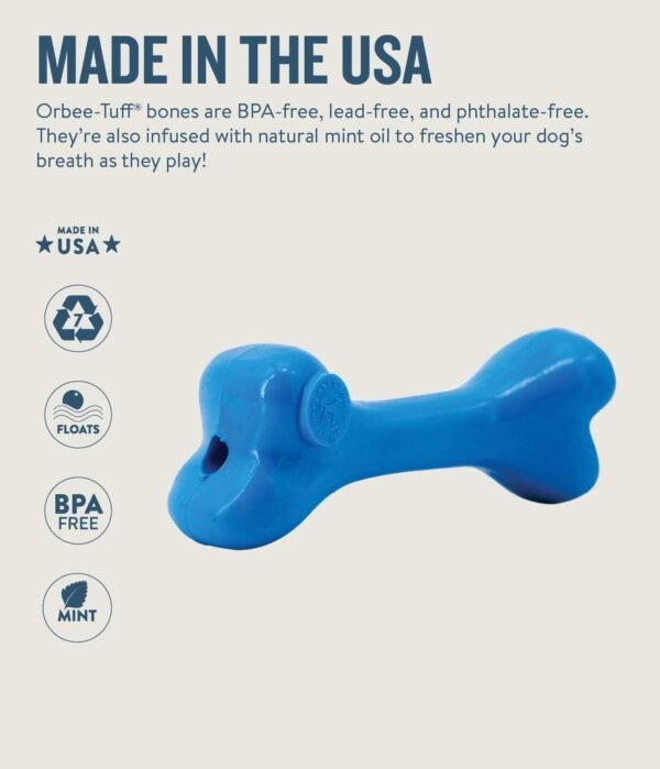 Planet Dog Juguete Masticable Orbee Tuff Bone - Imagen 5