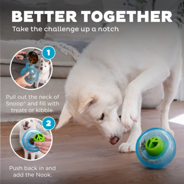 lanet Dog Juguete Interactivo Orbee Tuff Nooks Peace Green (compatible con Snoop) - Imagen 5